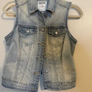 Denim Sleeveless Vest